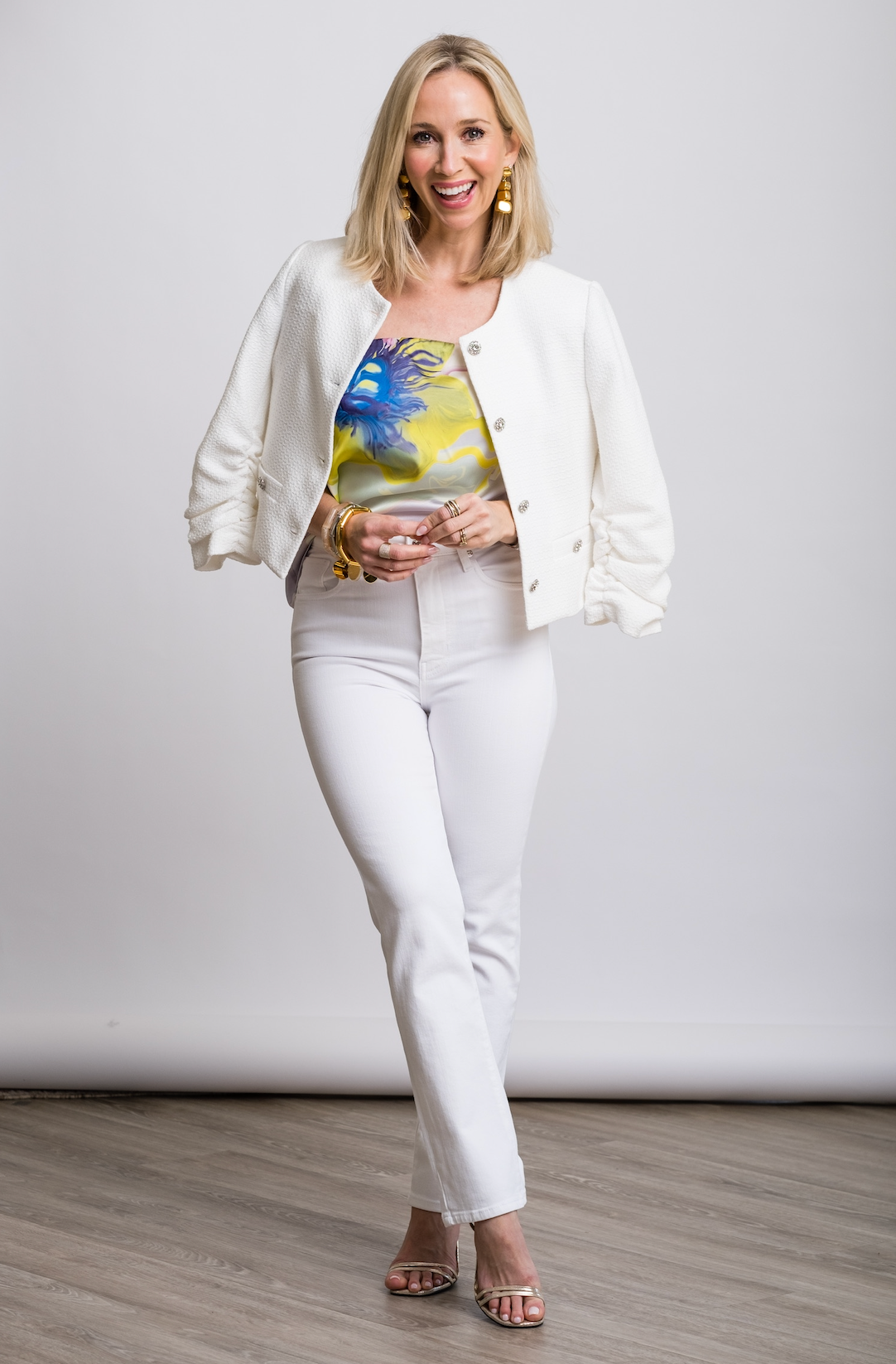 Halo Cardigan in White - Lukka Boutique