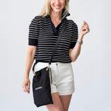 Knit Polo in Black
