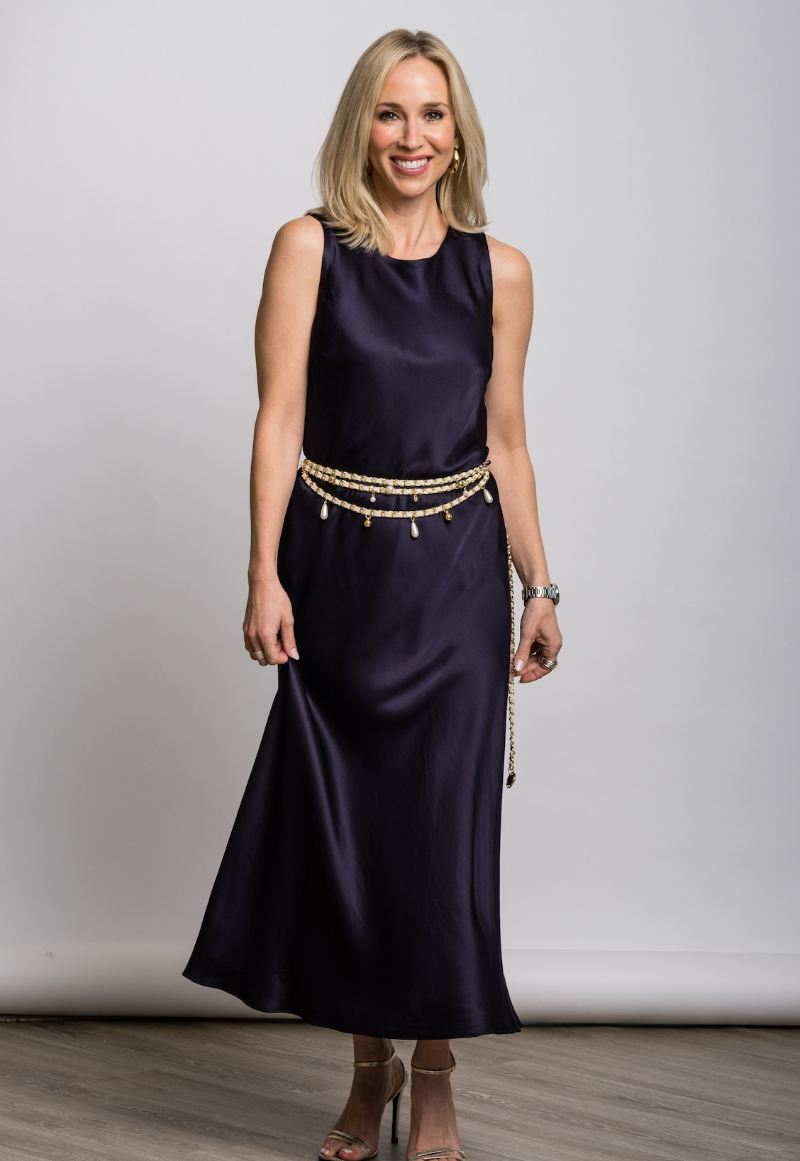 Madelyn Chain Belt in Bone Gold - Lukka Boutique