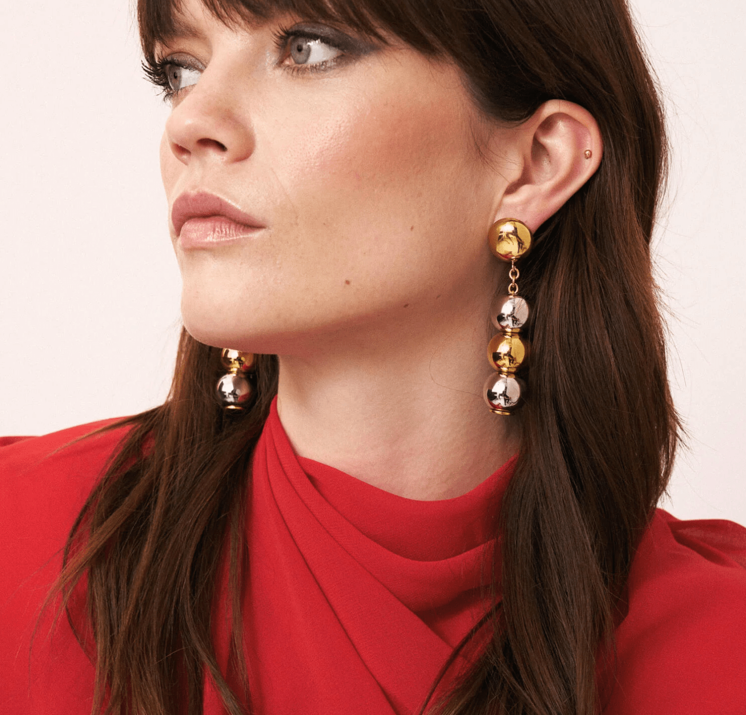 Small Beads Earring in Bicolor - Lukka Boutique