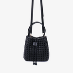Perrie Bucket Mini Woven Square Handbag - Lukka Boutique
