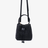 Perrie Bucket Mini Woven Square Handbag - Lukka Boutique