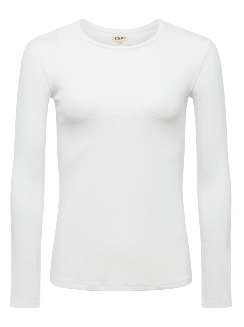 Tess Long Sleeve Tee in Ivory - Lukka Boutique