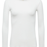 Tess Long Sleeve Tee in Ivory - Lukka Boutique