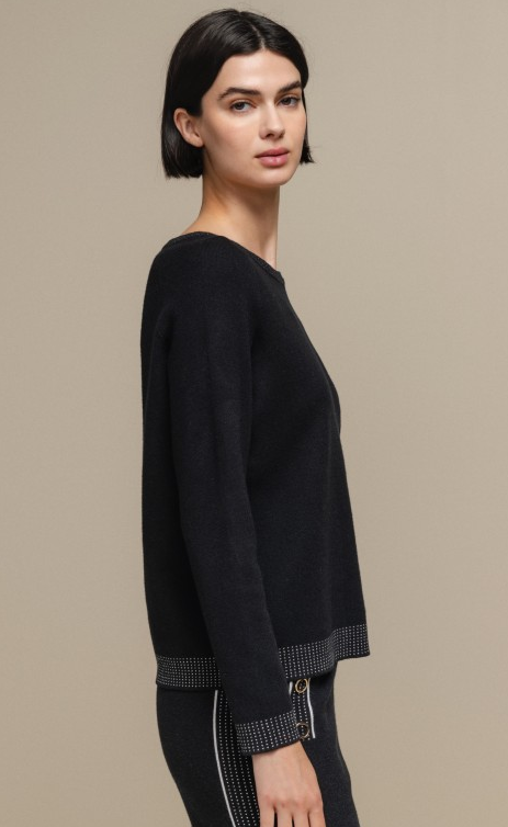 
                  
                    Knit Sweater In Black
                  
                