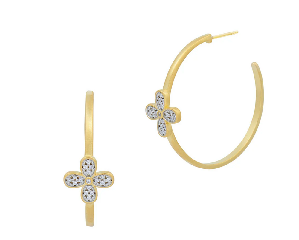 
                  
                    Blossoming Brillance Hoop Earrings
                  
                