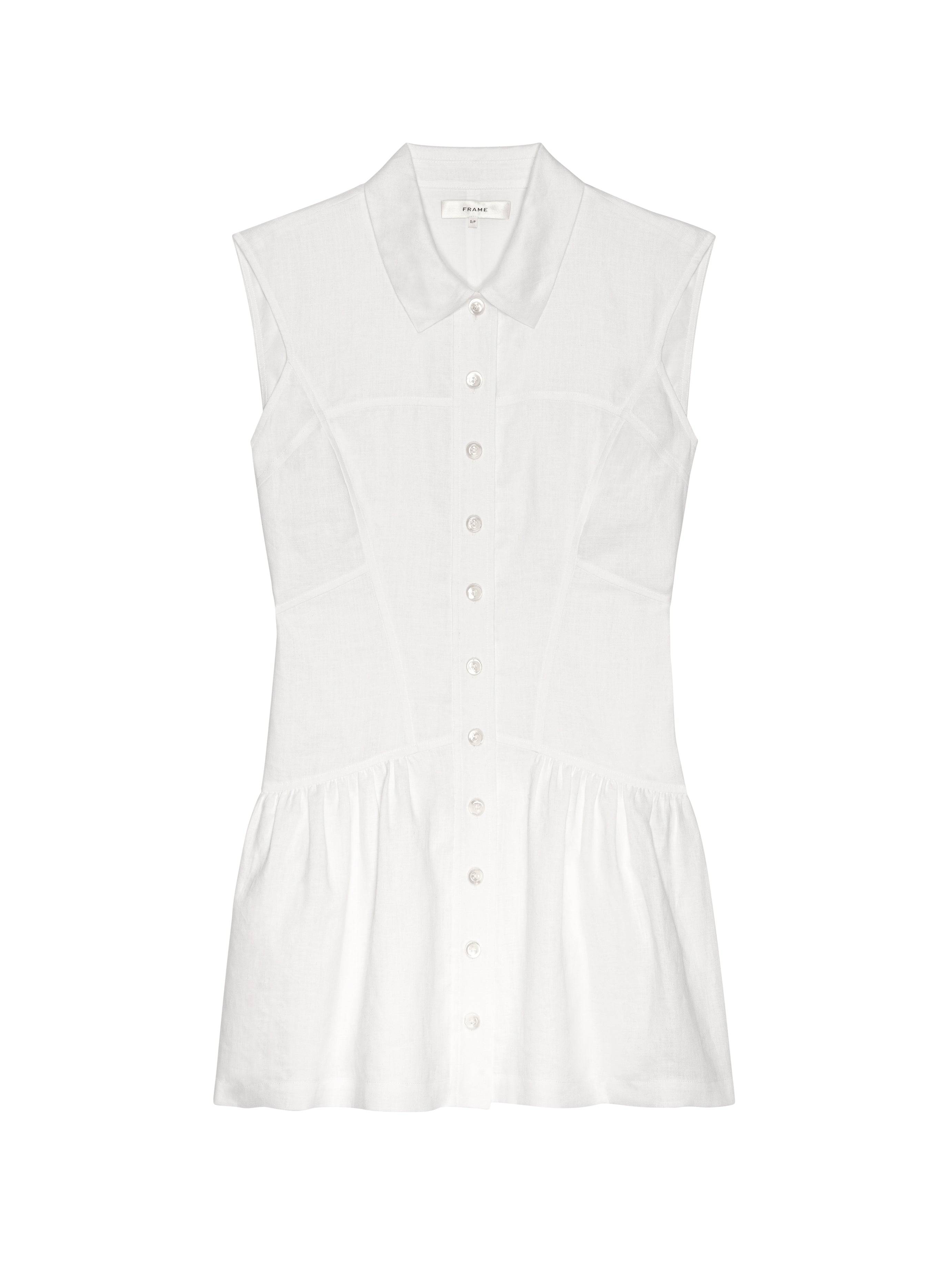 The Linen Day Dress in White - Lukka Boutique