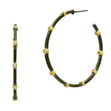 Your Go-To Bezel Hoop - Lukka Boutique