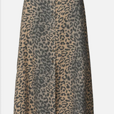 Leopard Print Button Skirt - Lukka Boutique