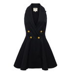 Royalty Mini Dress in Black - Lukka Boutique