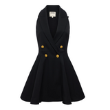 Royalty Mini Dress in Black - Lukka Boutique