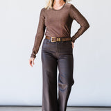 Copper Long Sleeve Top - Lukka Boutique