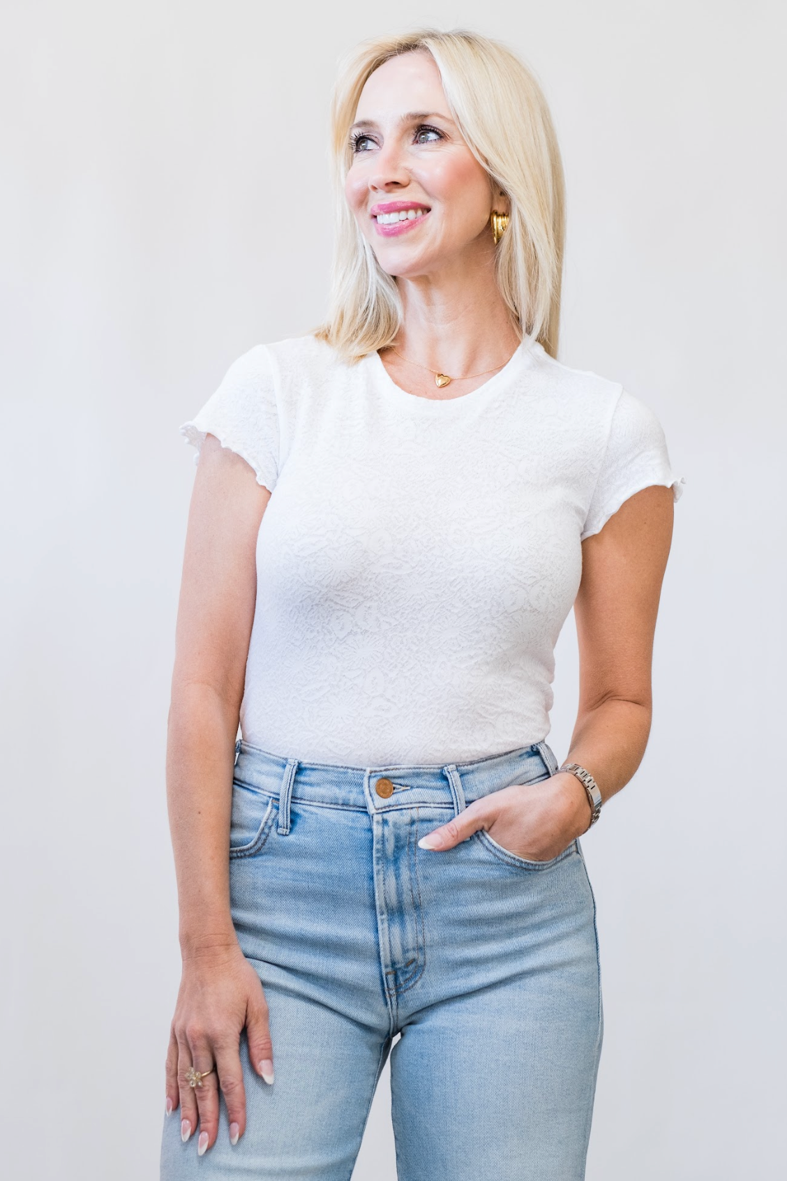 CTN Jacq Short Sleeve Teen White - Lukka Boutique