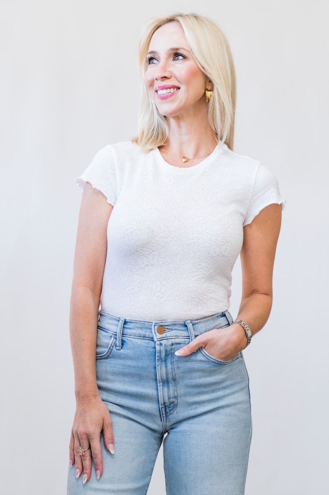 CTN Jacq Short Sleeve Teen White - Lukka Boutique