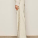 Cadence Shimmer Stripe Pant in Vanilla Creme - Lukka Boutique