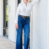 Juno Textured Button Front