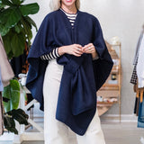 Claudelle Knitted Wrap With Loop