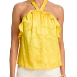 Burnout Talia Blouse in Sunshine Burnout - Lukka Boutique