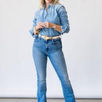 High Waisted Weekender Skimp in Swing And A Miss - Lukka Boutique