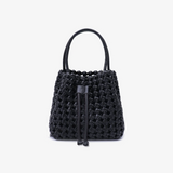 Perrie Bucket Mini Woven Square Handbag - Lukka Boutique