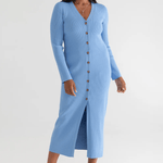 Sweater Duster Midi Dress - Lukka Boutique
