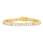 Midnight Tri-Tone Twilight Marquis Station Tennis Bracelet - Lukka Boutique