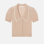 The Cashmere Sailor Sweater in Pink Sand Multi - Lukka Boutique