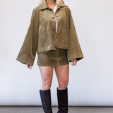 The Corduroy Swing Jacket in Artichoke