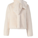 Kendell Faux Fur Jacket in Powder - Lukka Boutique