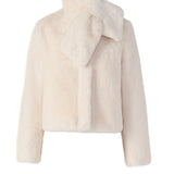 Kendell Faux Fur Jacket in Powder - Lukka Boutique