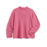 Monterey Pointelle Sweater in Dragon Fruit - Lukka Boutique