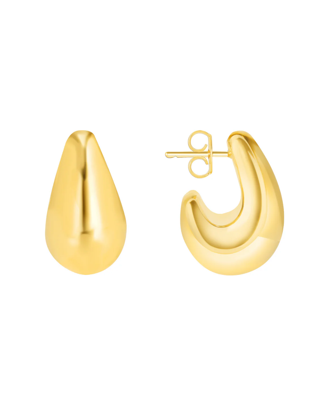 Teardrop Gold Earrings - Lukka Boutique