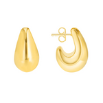 Teardrop Gold Earrings - Lukka Boutique