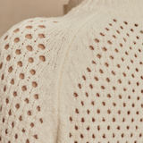 Mandy Boucle Knit Jacket in Coconut Milk - Lukka Boutique