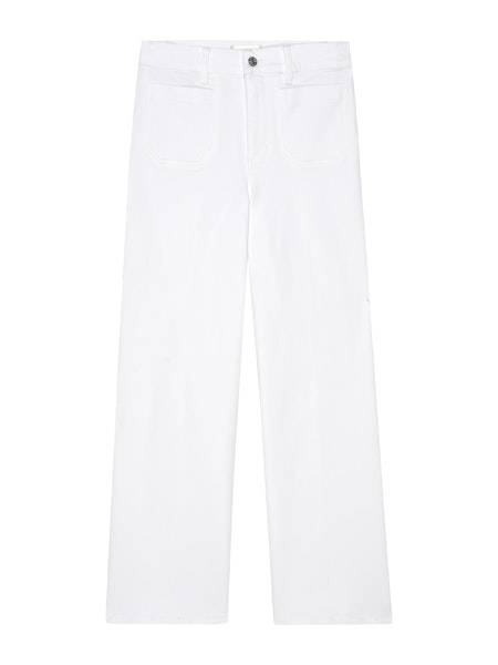 Le Slim Palazzo Modernist Pocket in White