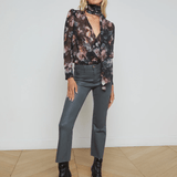 Kendra High Rise Crop Flare - Lukka Boutique