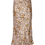 Siena Slip Skirt in Blush Leopard - Lukka Boutique