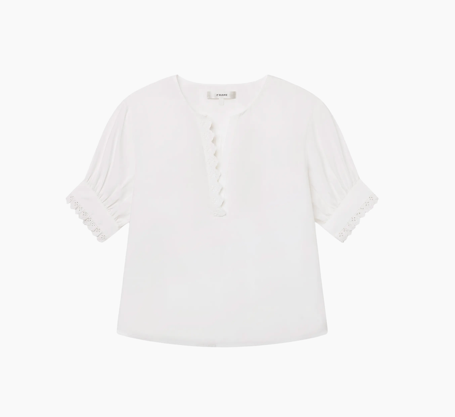 The Keepsake Popover Top in White - Lukka Boutique
