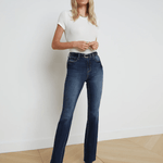 Ruth High Rise Straight Leg Jean in Columbia - Lukka Boutique