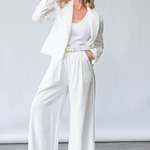 Milo Blazer in White - Lukka Boutique