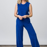 Katie Loop Terry Pants in Violet Blue - Lukka Boutique