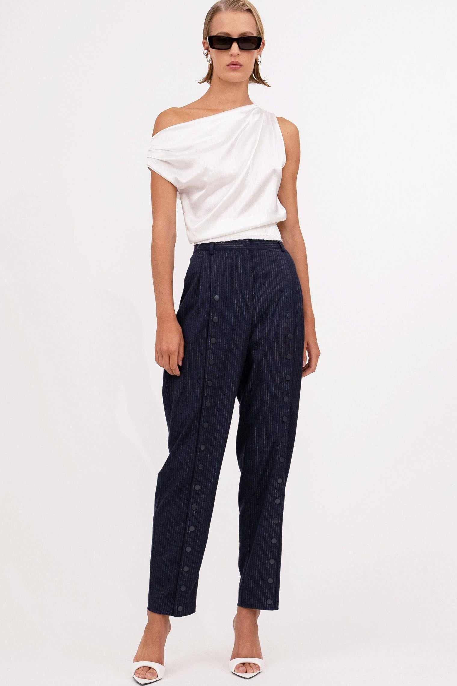 Adelina Crop Top in Ivory - Lukka Boutique