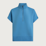 Ritchie Short Sleeve Sweatshirt in Azure Blue