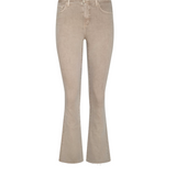 Kendra High Rise Crop Flare Jean in Biscuit