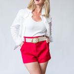 Kasey Shorts in Pink Petunia - Lukka Boutique