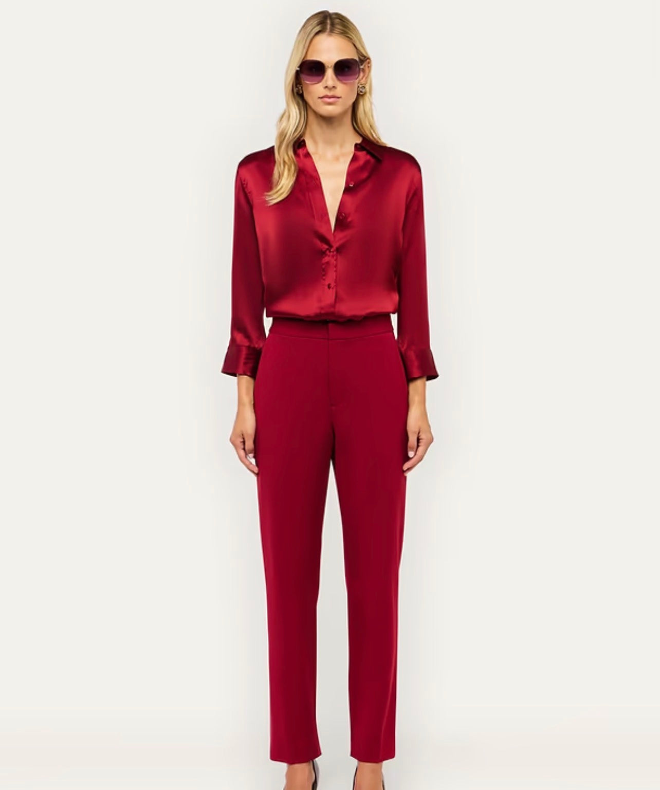 Rebel Trouser in Carmine - Lukka Boutique