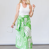 Estine Wrap Skirt in Verdant