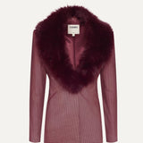 Sheila Fur Collar Blazer - Lukka Boutique