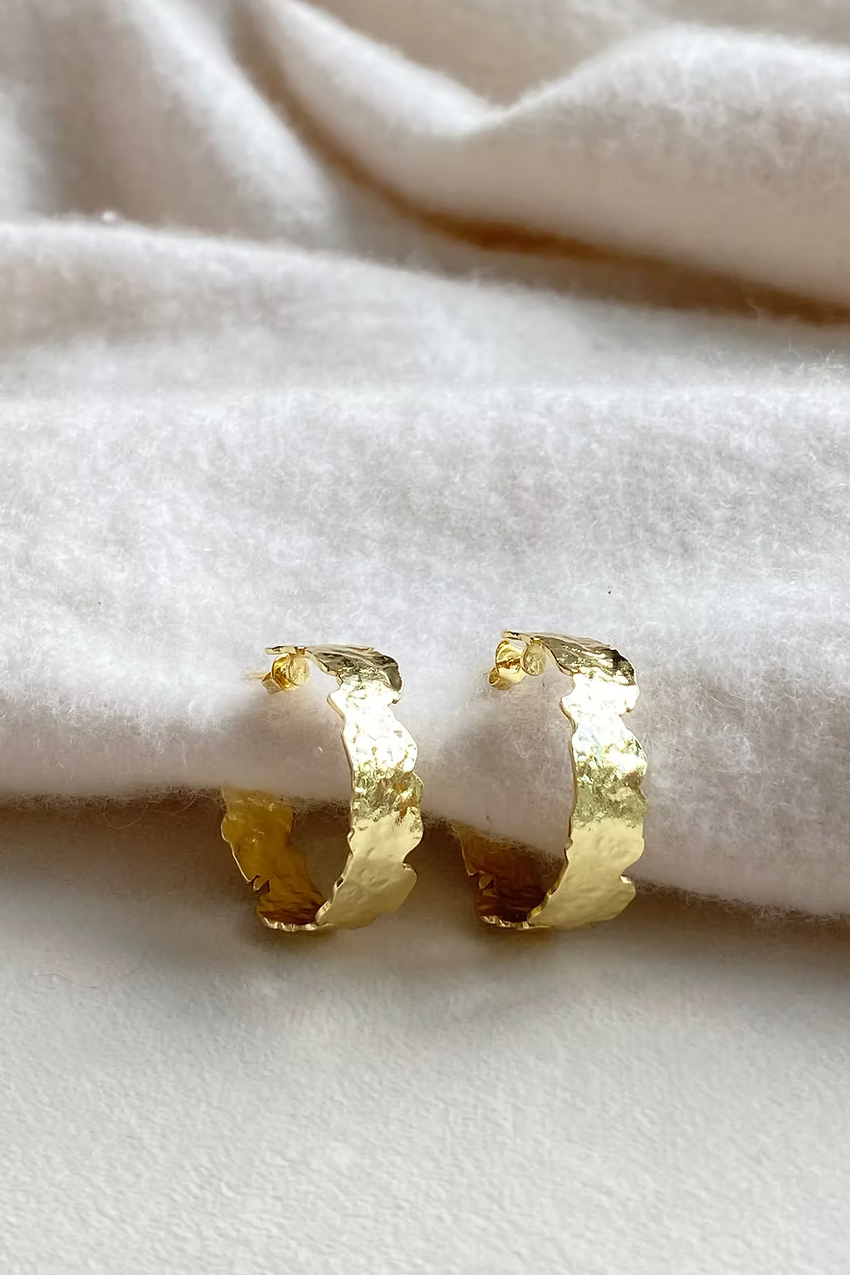 Plated Hoops - Lukka Boutique