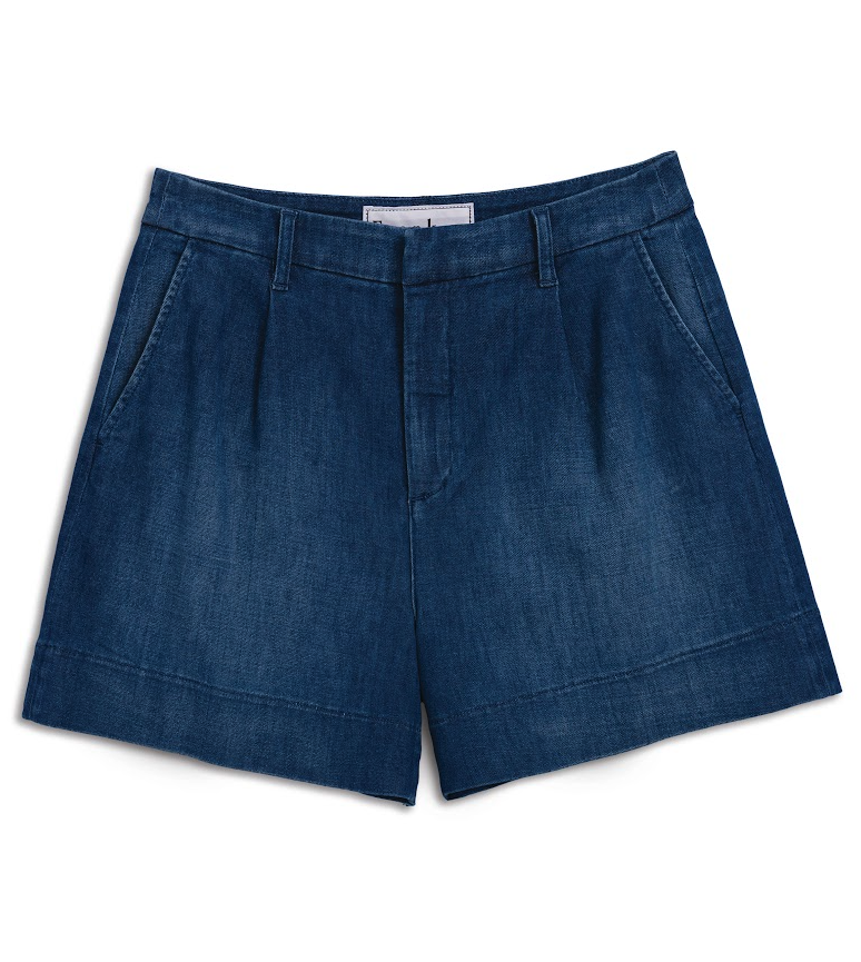 Waterford Walking Short in 1984 Washed Blue - Lukka Boutique